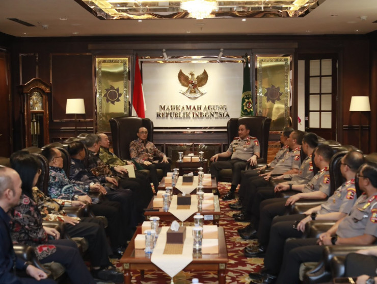 Kapolri Suyudi Ario Seto Kunjungi MA, Perkuat Kolaborasi Penegakan Hukum