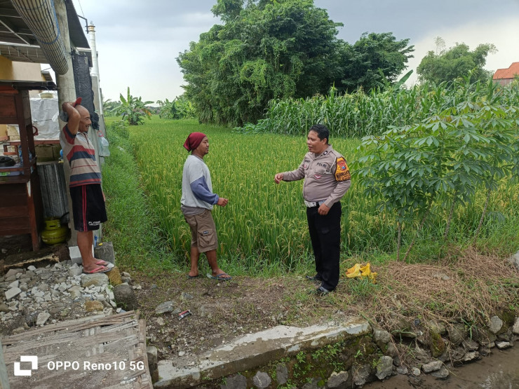 Polresta Sidoarjo | Polsek Sukodono Pantau Program Ketahanan Pangan Desa Jumputrejo