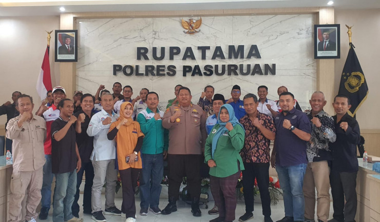 Polres Pasuruan Gelar Silaturahmi dengan Serikat Pekerja Jelang May Day