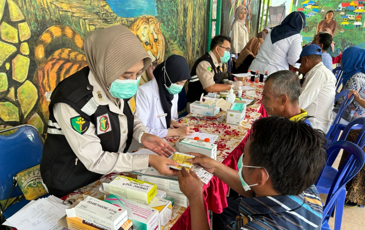 Polresta Malang Kota Gelar Layanan Kesehatan Gratis di Kampung Tematik