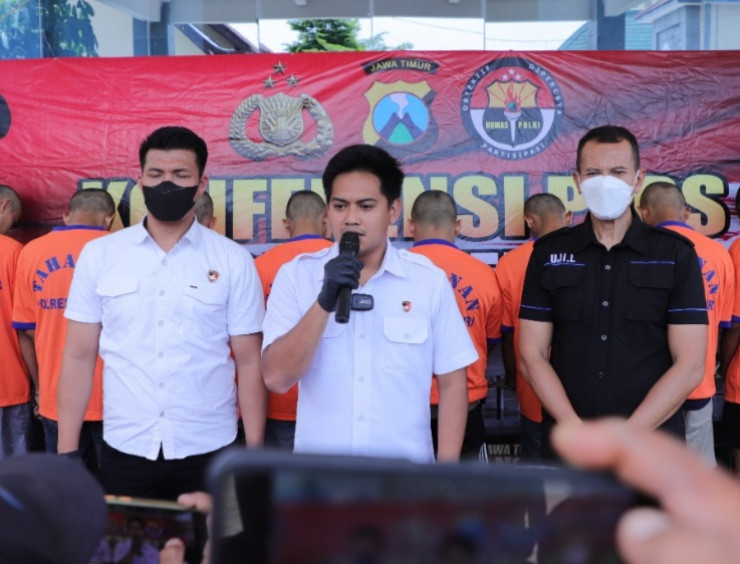 Polisi Amankan Belasan Pesilat dari 3 Perguruan di Kediri