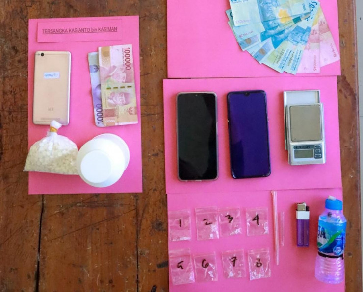 Polisi Berhasil Amankan Komplotan Terduga Pengedar Sabu di Jombang