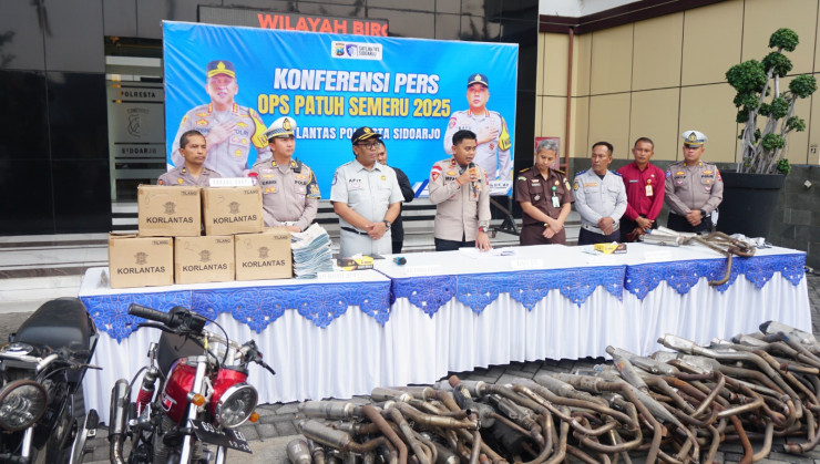 Polresta Sidoarjo Sampaikan Keberhasilan Operasi Patuh Semeru 2025